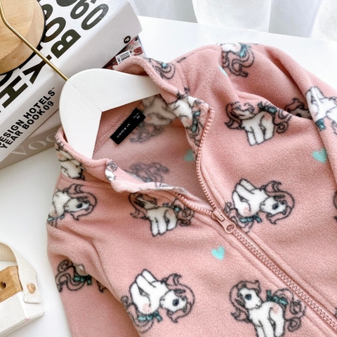 Áo khoác băng lông bé trai bé gái hãng Name It