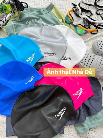 Mũ bơi Speedo 6 màu cho nam, nữ và bé lớn
