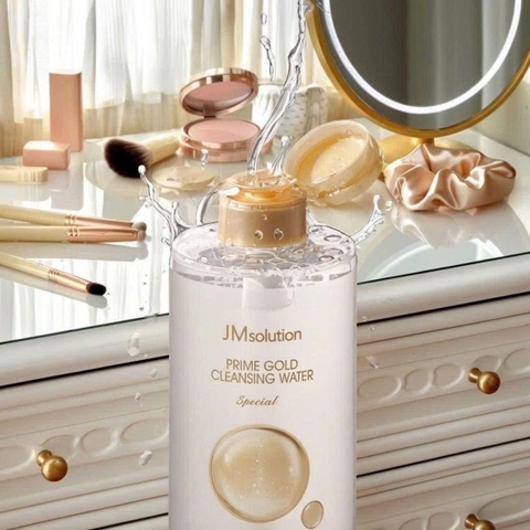Nước tẩy trang JM Solutions 850ml Prime Gold Special nắp nhấn