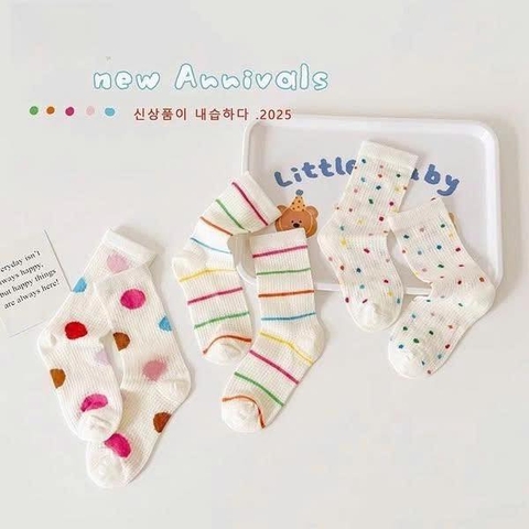 Set 3 đôi tất sắc màu KIDS SOCKS