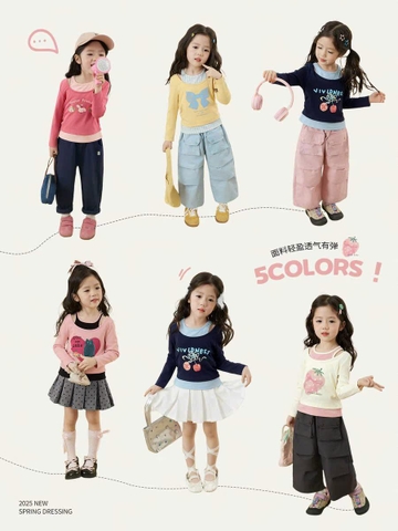 Áo cotton dài tay hở vai hai dây 5 mẫu