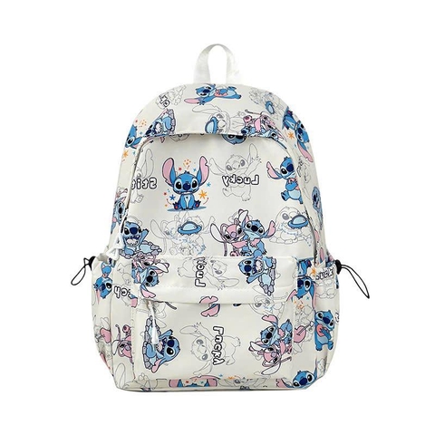 Balo vải dù Stitch 30x40x13cm 4 màu