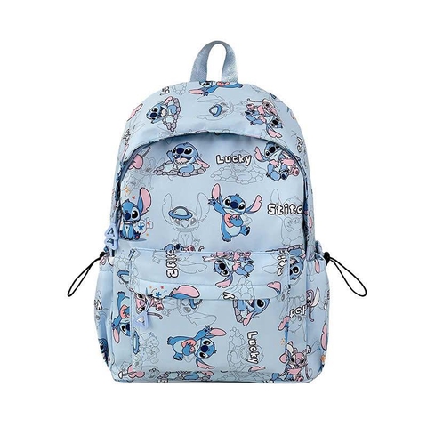 Balo vải dù Stitch 30x40x13cm 4 màu