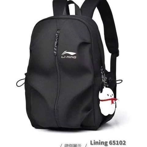 Balo vải Lining 2 màu đen, trắng size 44x30x16cm