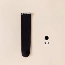 Tất dài viền bèo 6 màu cho bé gái