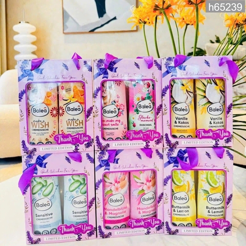 Set quà tặng 2 chai sữa tắm Balea kèm túi 300ml