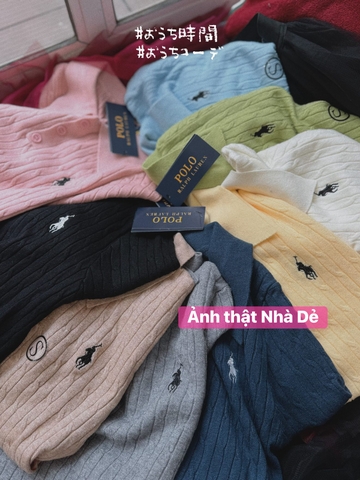 Áo cộc tay len dệt kim 9 màu Polo Ralph Lauren
