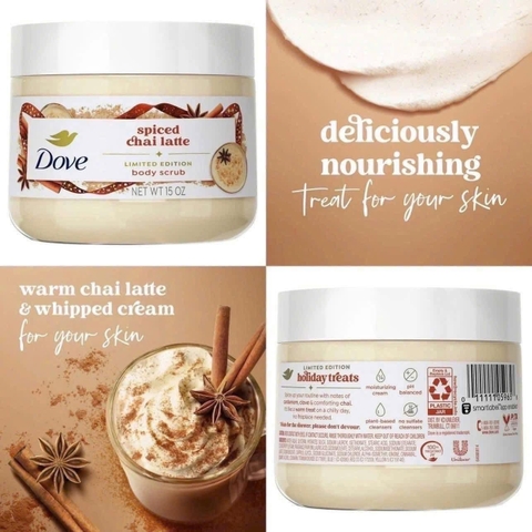 Tẩy da chết Dove Body Scrub 425g mùi Spiced chai latte