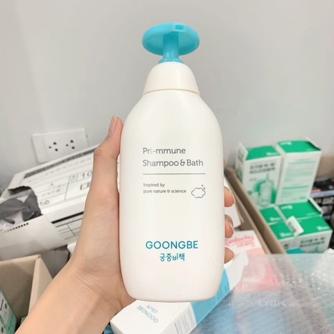 Sữa Tắm Gội Cho Bé 2in1 Làm Dịu Da GOONGBE Pri-mmune Shampoo & Bath 350ml