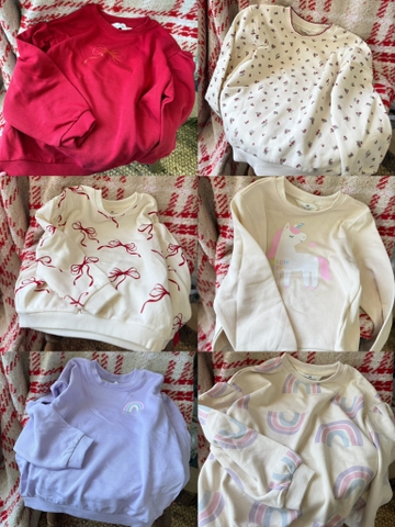 Áo nỉ tay bồng H&M nhiều mẫu