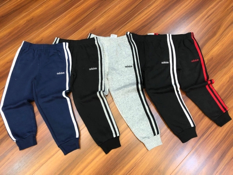 Quần nỉ BT thể thao Adidas bo gấu