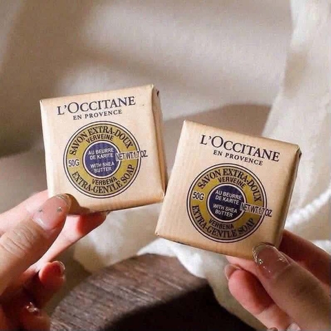 Set 2 bánh xà bông L'OCCITANE Shea Butter Extra Gentle Soap Verbena 50gr