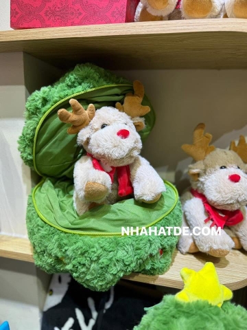 Gấu bông tuần lộc nâu Noel size 30cm