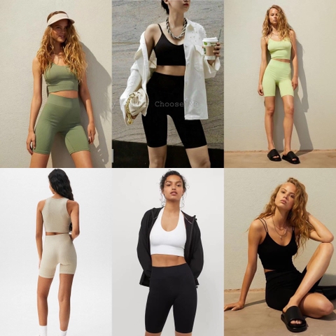 Legging lửng H&M nhung tăm 6 màu