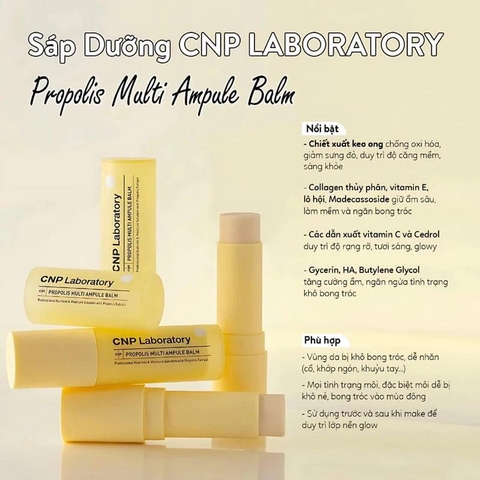 Thanh lăn dưỡng ẩm đa năng keo ong CNP Propolis Multi Ampule Balm 7g