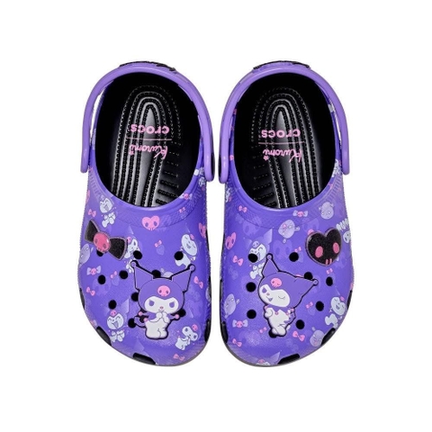 Dép sục crocs Kuromi màu tím