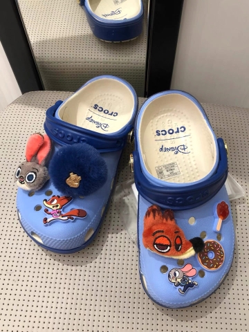 Dép sục crocs Zootopia Disney màu xanh