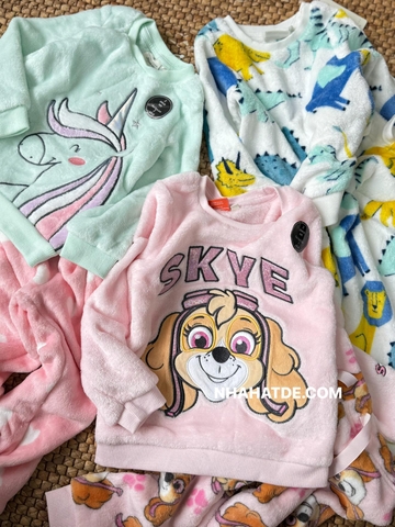 Bộ lông Junior 3 mẫu Khủng long, Unicorn, Skye chó cứu hộ