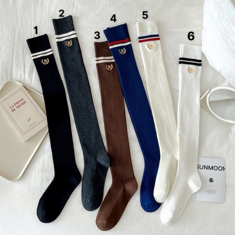 Tất đùi cao cổ chữ B freesize 6 màu