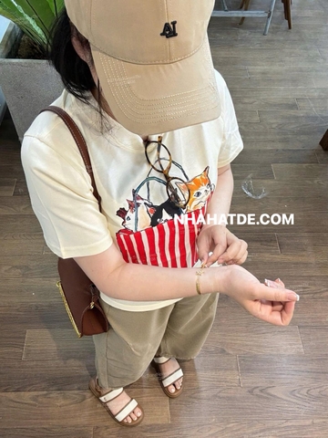 Áo phông cộc tay Gucci 10 mẫu màu be hình động vật