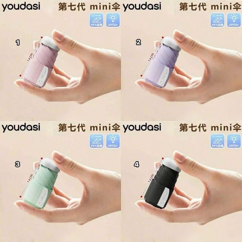 Ô mini gấp gọn 14cm 5 màu