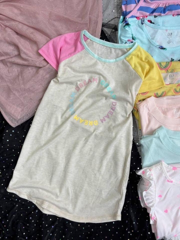 Váy cotton cộc tay Gap Kids nhiều mẫu Unicorn, dâu tây, donut, bướm...