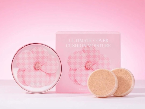 Cushion Ohui Ultimate Cover Moisture phiên bản hoa hồng limited