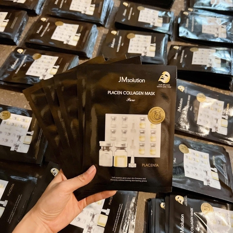 Tách hộp 10 miếng mặt nạ cấp ẩm JMsolution Placen Collagen Mask Pure