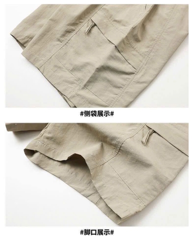 Quần short kaki nam 3 màu đen, rêu, be hãng Warri.or
