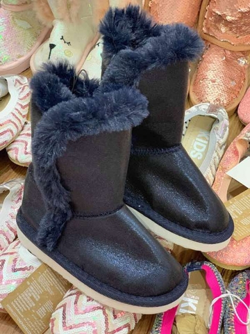 Boot lót lông navy ánh nhũ Cotton on Kids