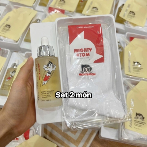 Set 3 món serum 50ml, tất, túi refill keo ong CNP Propolis Energy Active Ampule