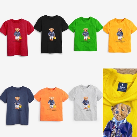Áo phông cotton Polo Ralph Lauren gấu 7 màu size đại