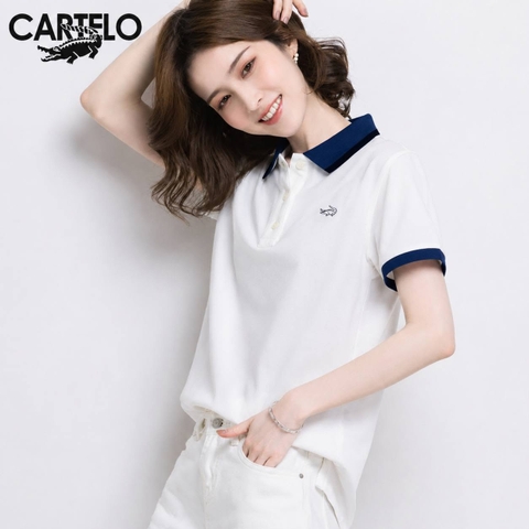 Áo polo cộc tay CARTELO trơn nhiều màu