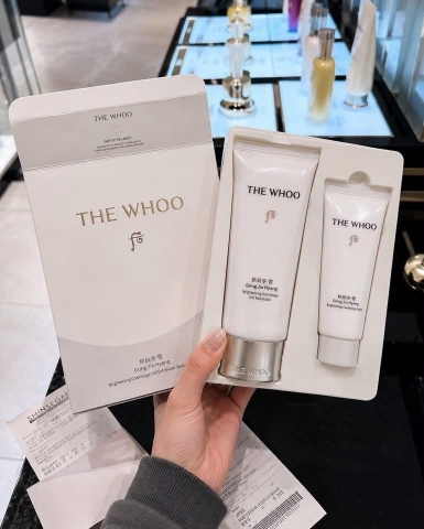 Set tẩy da chết Whoo 100ml + sữa rửa mặt 40ml