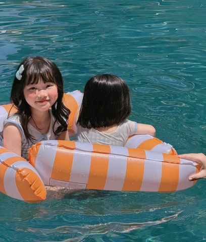 Phao lưới thuyền sắc màu gấp gọn 123x130cm