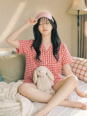 Bộ pyjama TopTen Good wear 2 màu caro đỏ, xanh