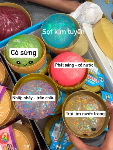 Bánh bao Squishy SIZE TRUNG 8,5cm nhiều mẫu