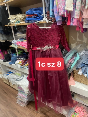 Váy dạ hội voan ren 2 dây kim sa màu vàng, đỏ, trắng