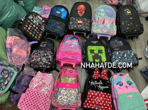 Balo kéo Smiggle size 52x38cm nhiều mẫu cho bé