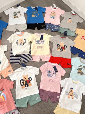 Bộ cotton cộc tay hãng Gap nhiều mẫu bé trai bé gái 2025