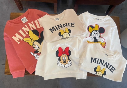 Bộ nỉ da cá dài tay C&A Disney Minnie Mouse 5 mẫu