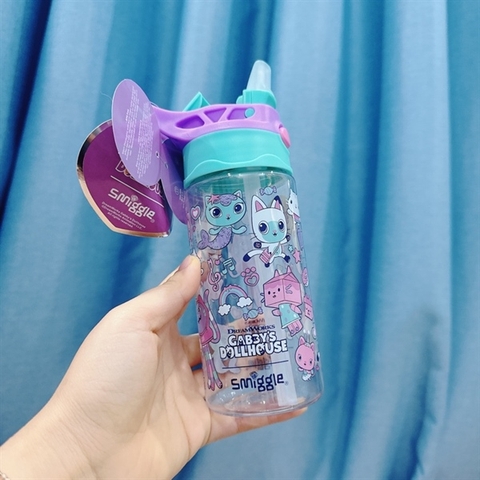 Bình nước nhựa NHỎ 430ml hãng Smiggle nhiều mẫu cho bé