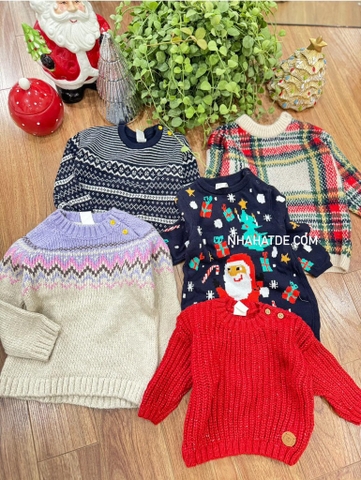 Áo len H&M dư xịn họa tiết thổ cẩm giáng sinh 5 mẫu