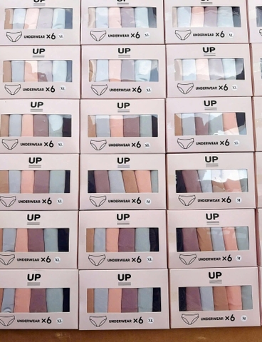 Set 6 quần chip đúc su không viền hãng UP