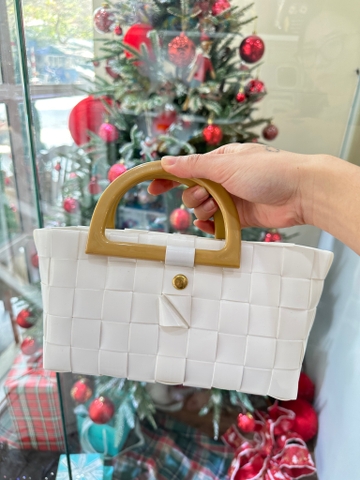 Túi xách nhỏ nhựa trắng