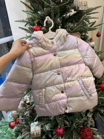 Áo khoác phao hãng TU Kids xuất Anh lót bông màu Unicorn