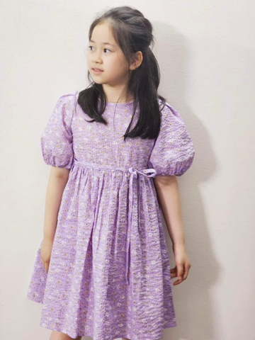 Váy thô xốp xuất Hàn Little Bobdog 3 mẫu họa tiết cherry trắng cam, hoa nhí đỏ, hoa nhí trắng