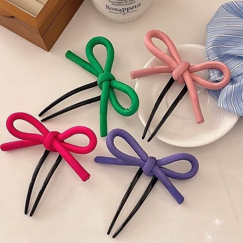 Set 3 kẹp nơ 4 màu