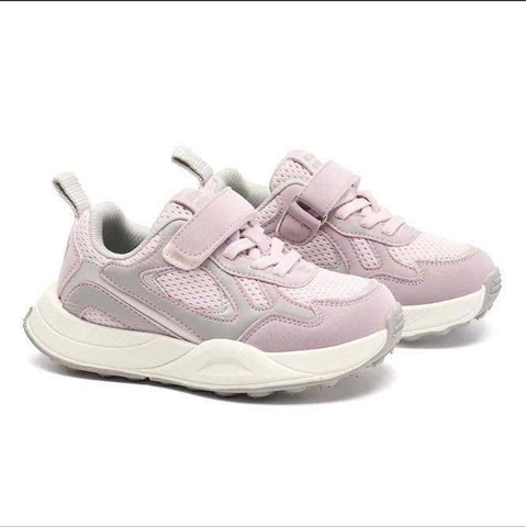 Giày thể thao dán siêu nhẹ hai màu trắng, be, tím