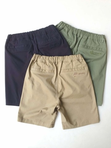 Quần short kaki Beemon bé trai 3 màu be, xanh rêu, navy